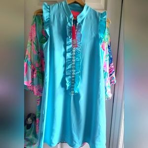 NWT sz4 Adalee Shift Blue Ibiza